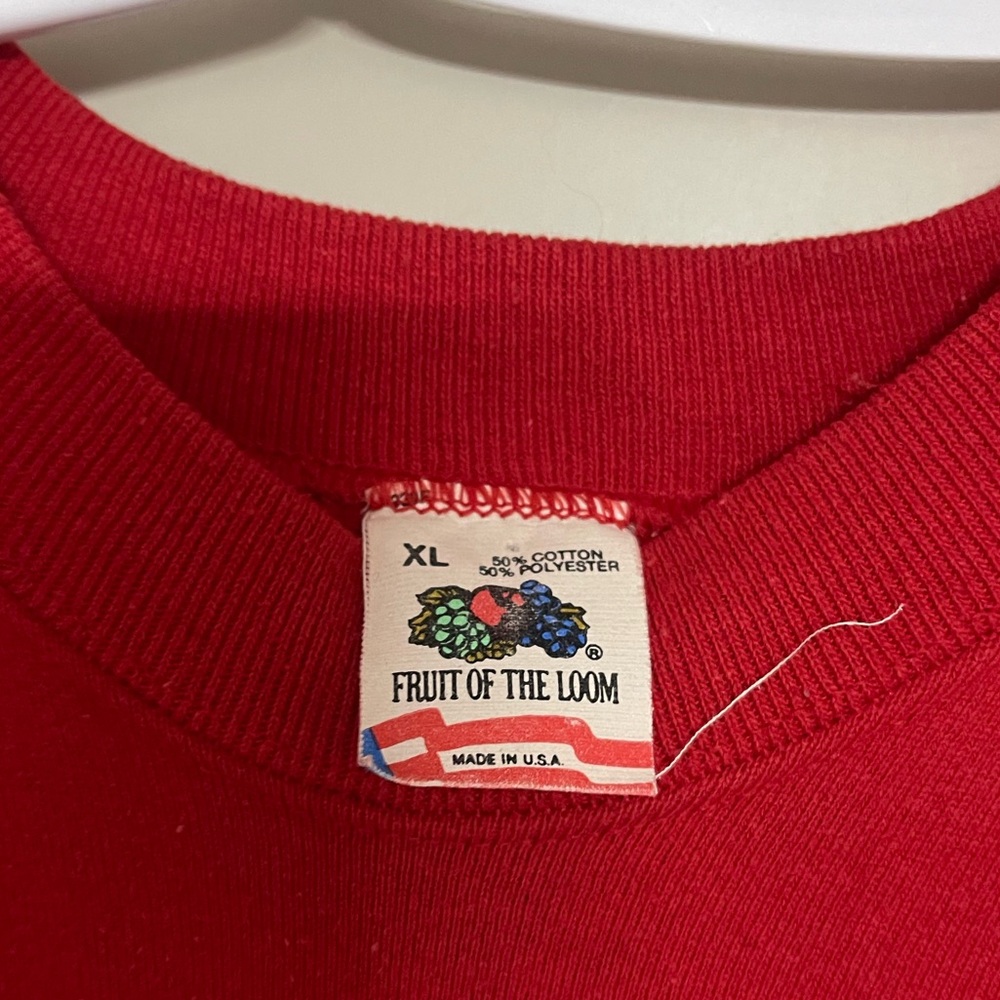 Vintage 1980’s  Single Stitch Fruit of The Loom Embroidered Hunting Crewneck - Picture 5 of 7